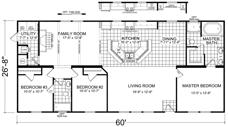 Double Wide Mobile Home Floor Plans Viewfloor co