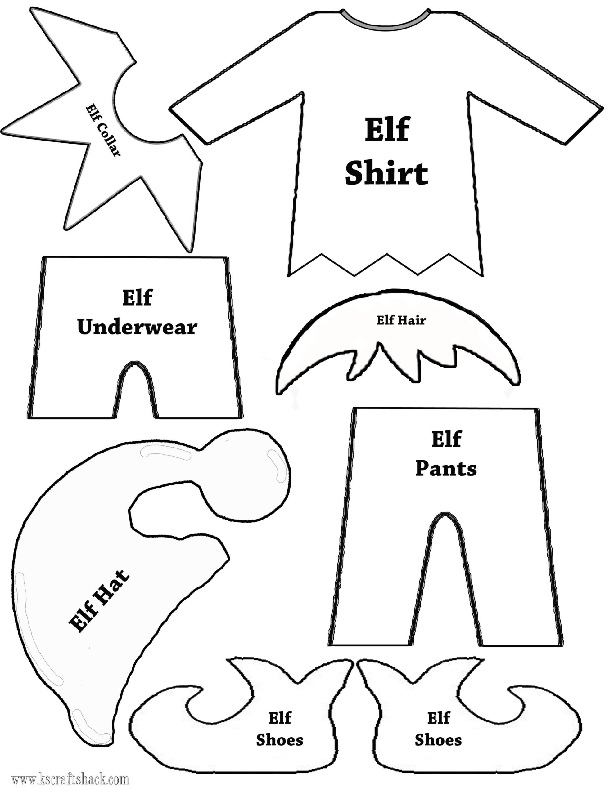 Elf Printable Template Free Printable New Year Banners