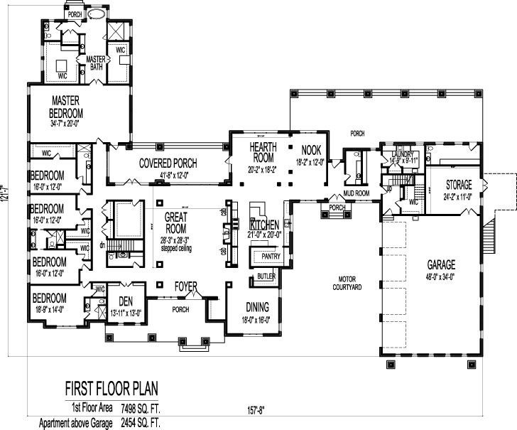 Famous Ideas 6 Bedroom House Plans One Story House Plan 6 Bedroom Famous Ideas 6 Bedroom House Plans One Story House Plan 6 Bedroom