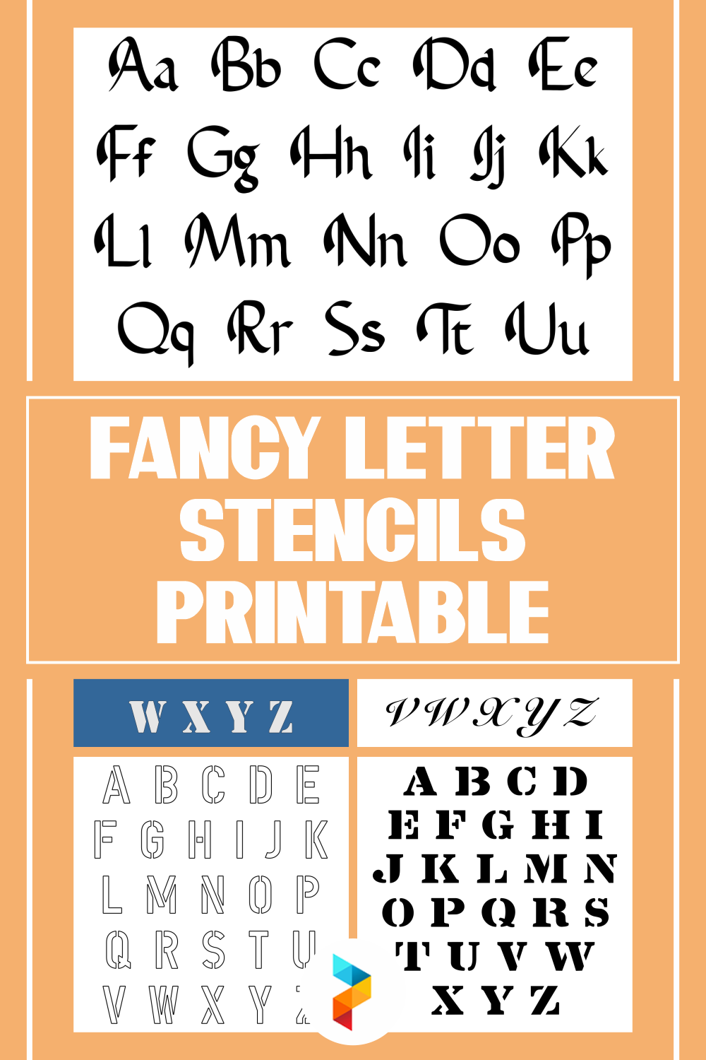 Fancy Letter Stencils Free 10 Free PDF Printables Printablee Fancy Letter Stencils Free 10 Free PDF Printables Printablee