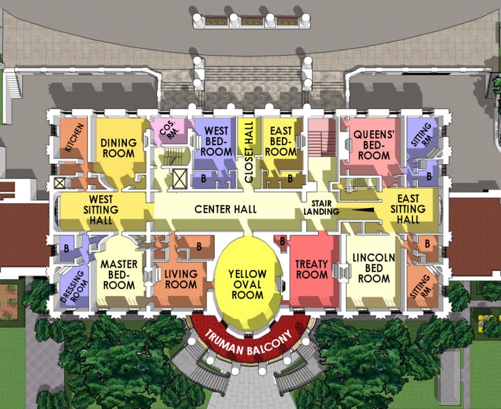 Floor Map Of The White House Floor Roma
