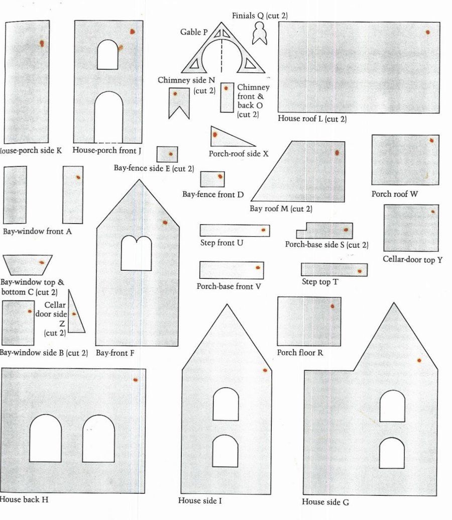 Free Gingerbread House Template Printable Scroll To The End Of This 