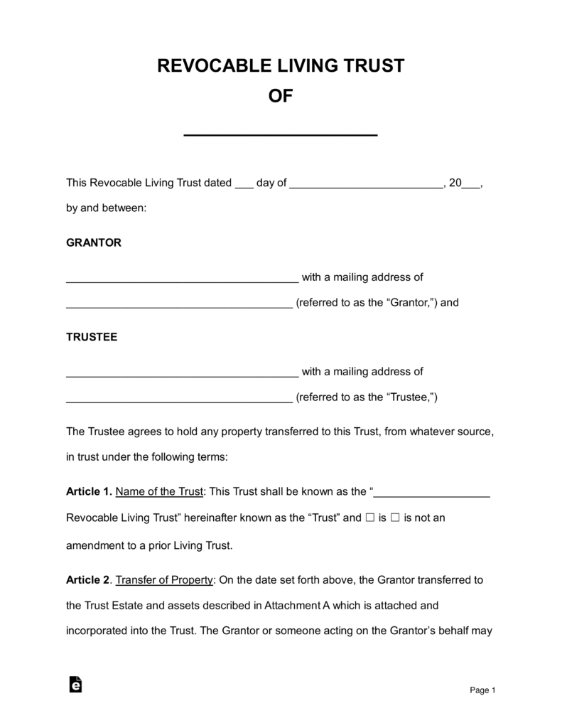 Free Last Will And Testament Templates A Will Pdf Word Free 