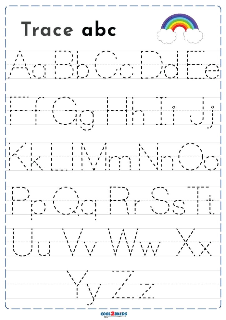 Free Printable Abc Tracing Worksheets