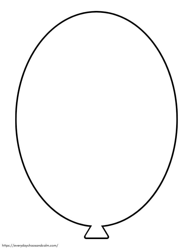 Free Printable Balloon Templates For Crafts