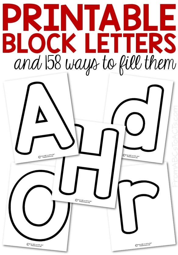 Free Printable Block Letters A z Free Printable Block Letters A z