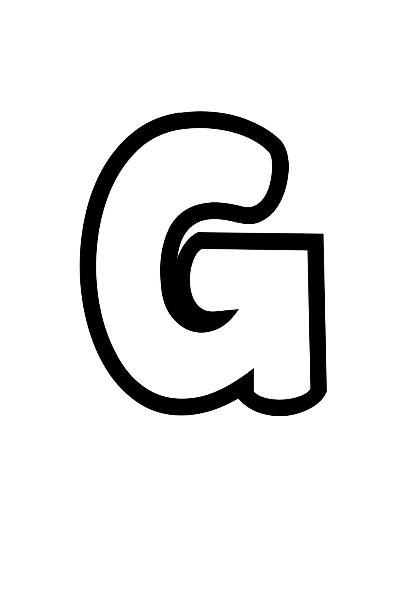 Free Printable Bubble Letter Alphabet Stencils