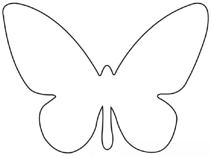 FREE Printable Butterfly Template Tempting Templates