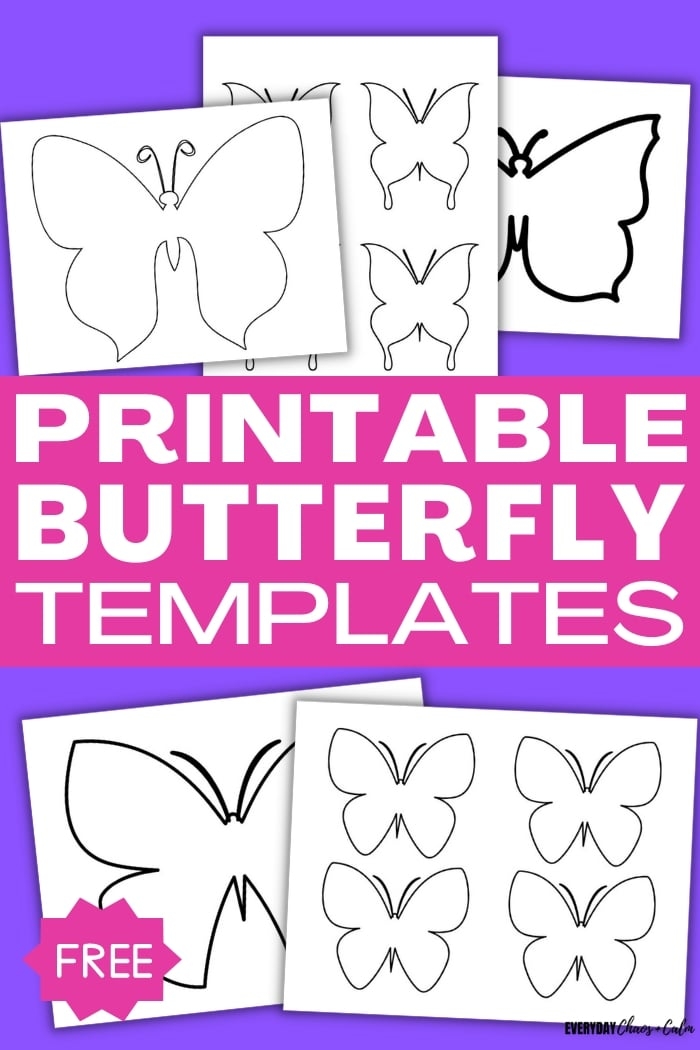 Free Printable Butterfly Templates Free Printable Butterfly Templates