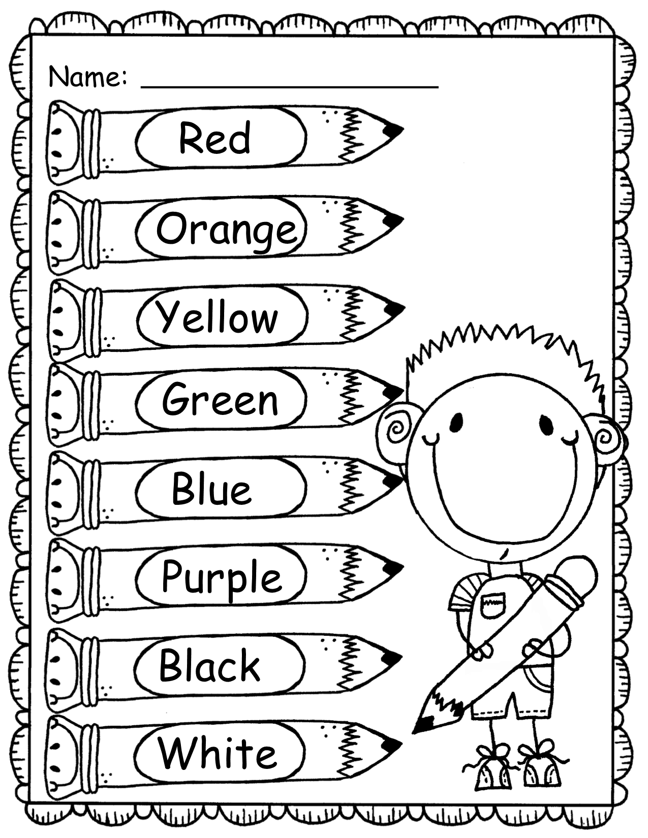 Free Printable Color Worksheets Free Printable Color Worksheets