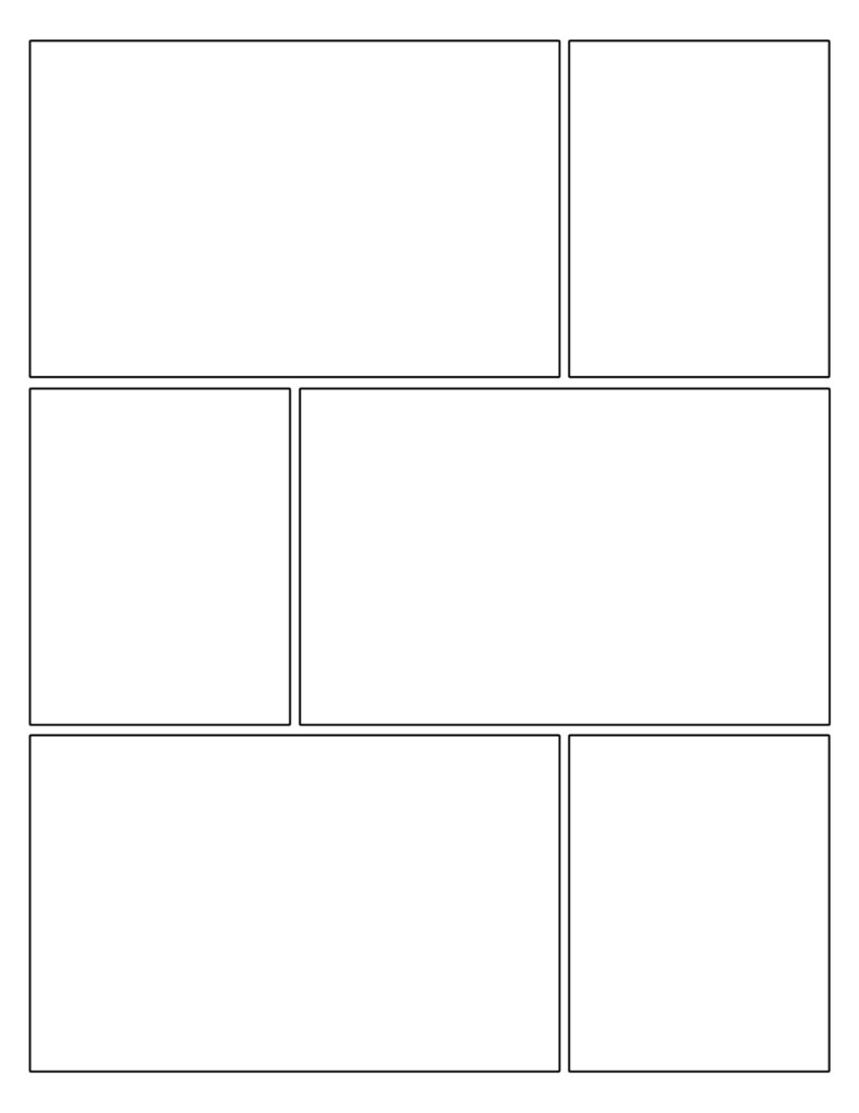 Free Printable Comic Strip Template Pages Paper Trail Design