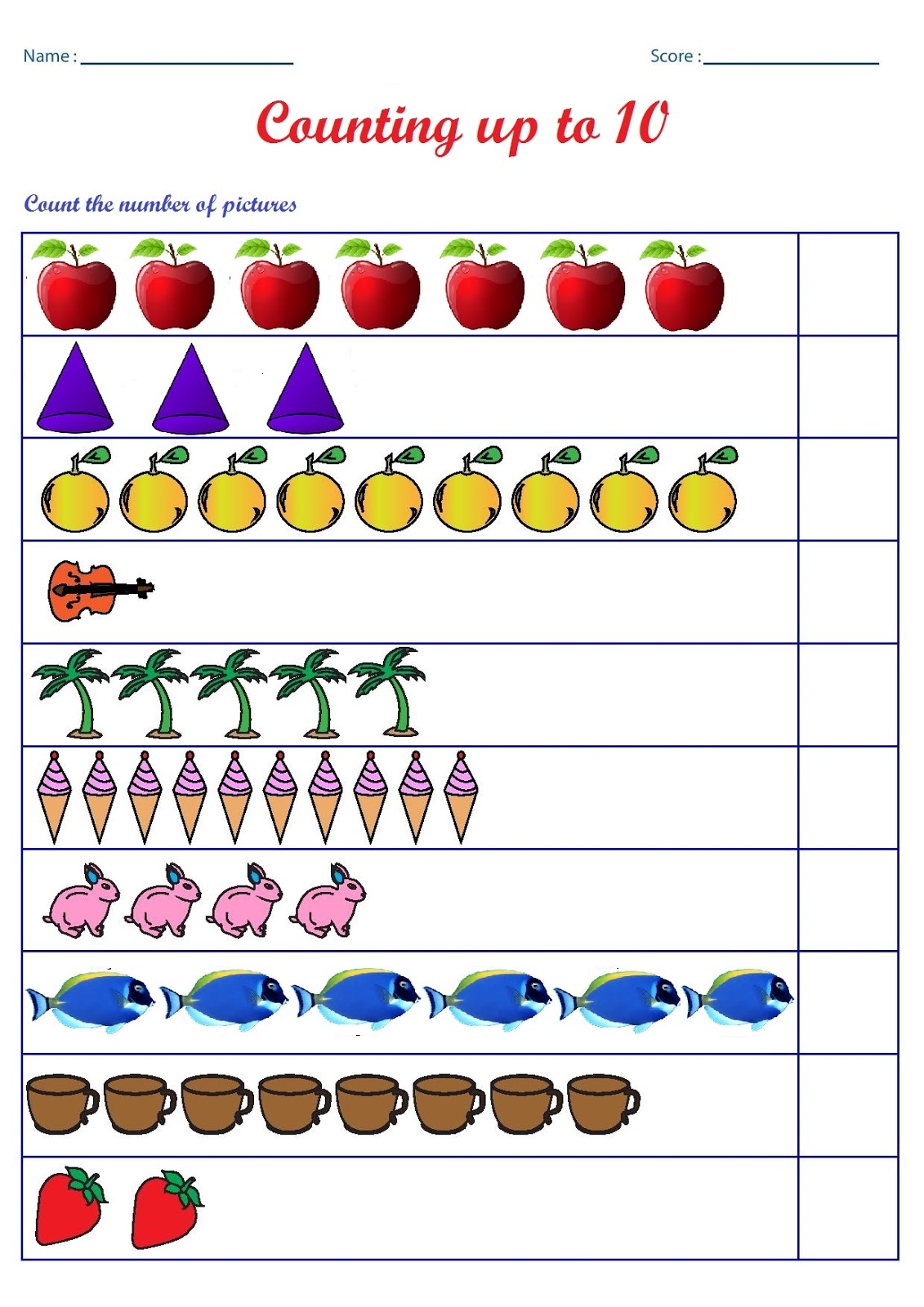 Free Printable Counting Worksheets Free Printable Counting Worksheets