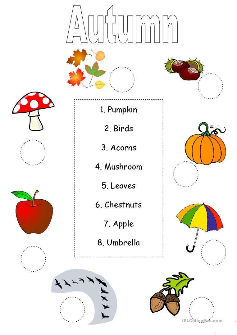 Free Printable Fall Worksheets