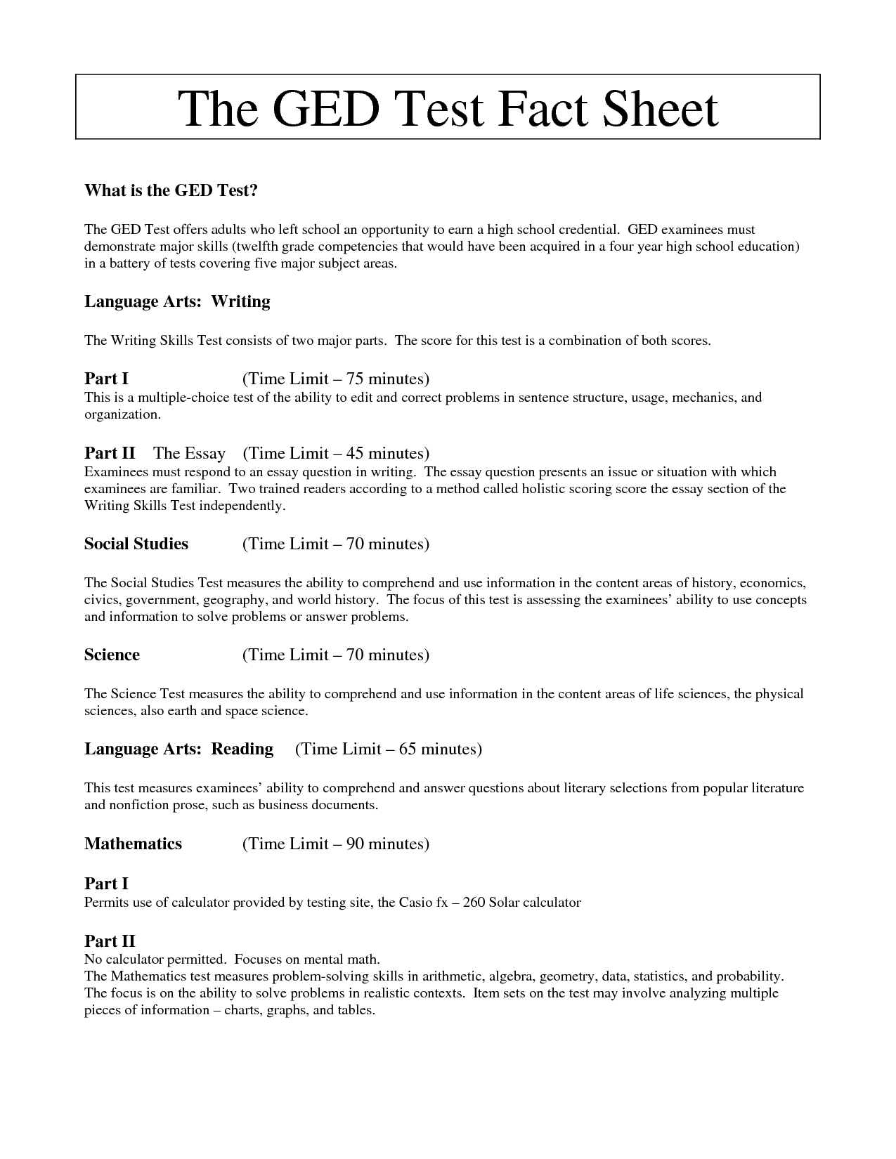 Free Printable Ged Worksheets Free Printable Ged Worksheets