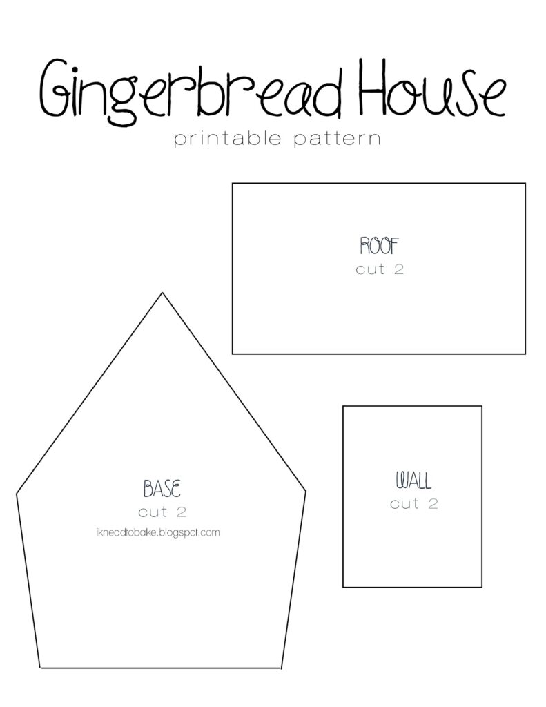 Free Printable Gingerbread House Templates
