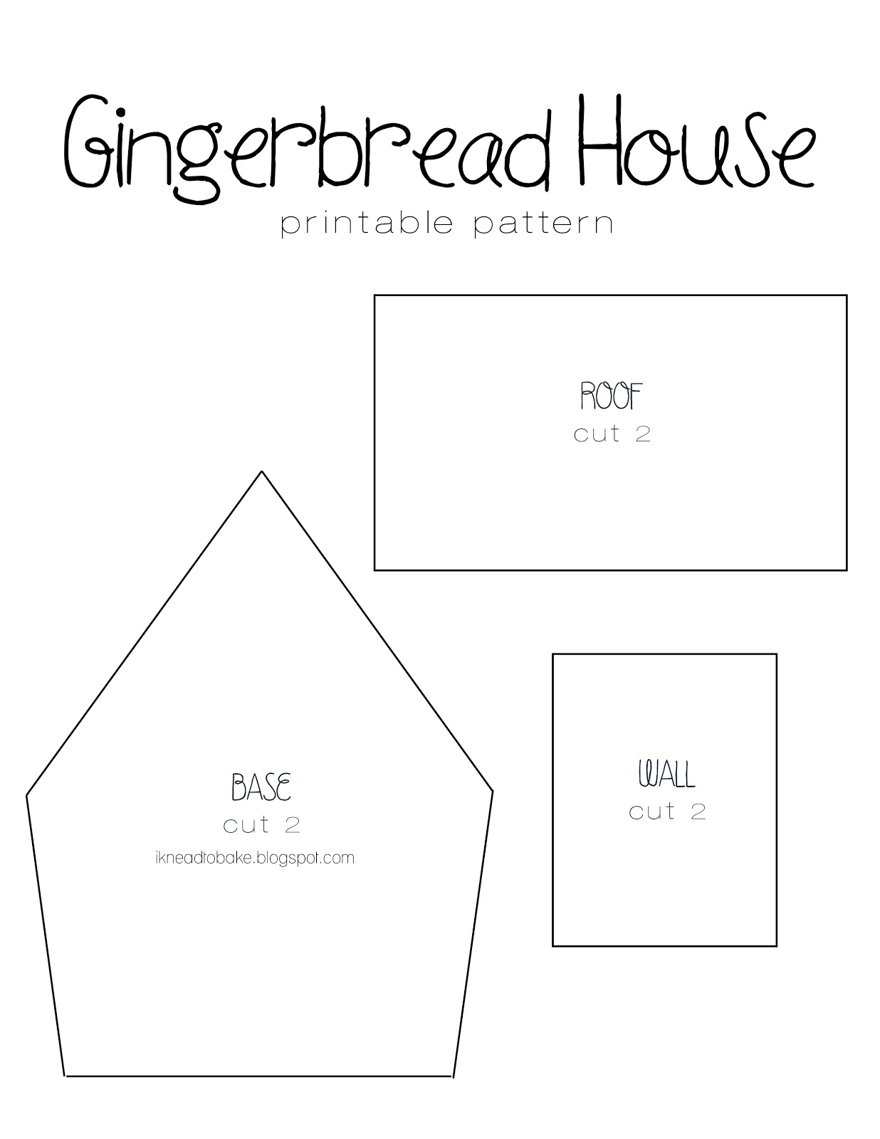 Free Printable Gingerbread House Templates