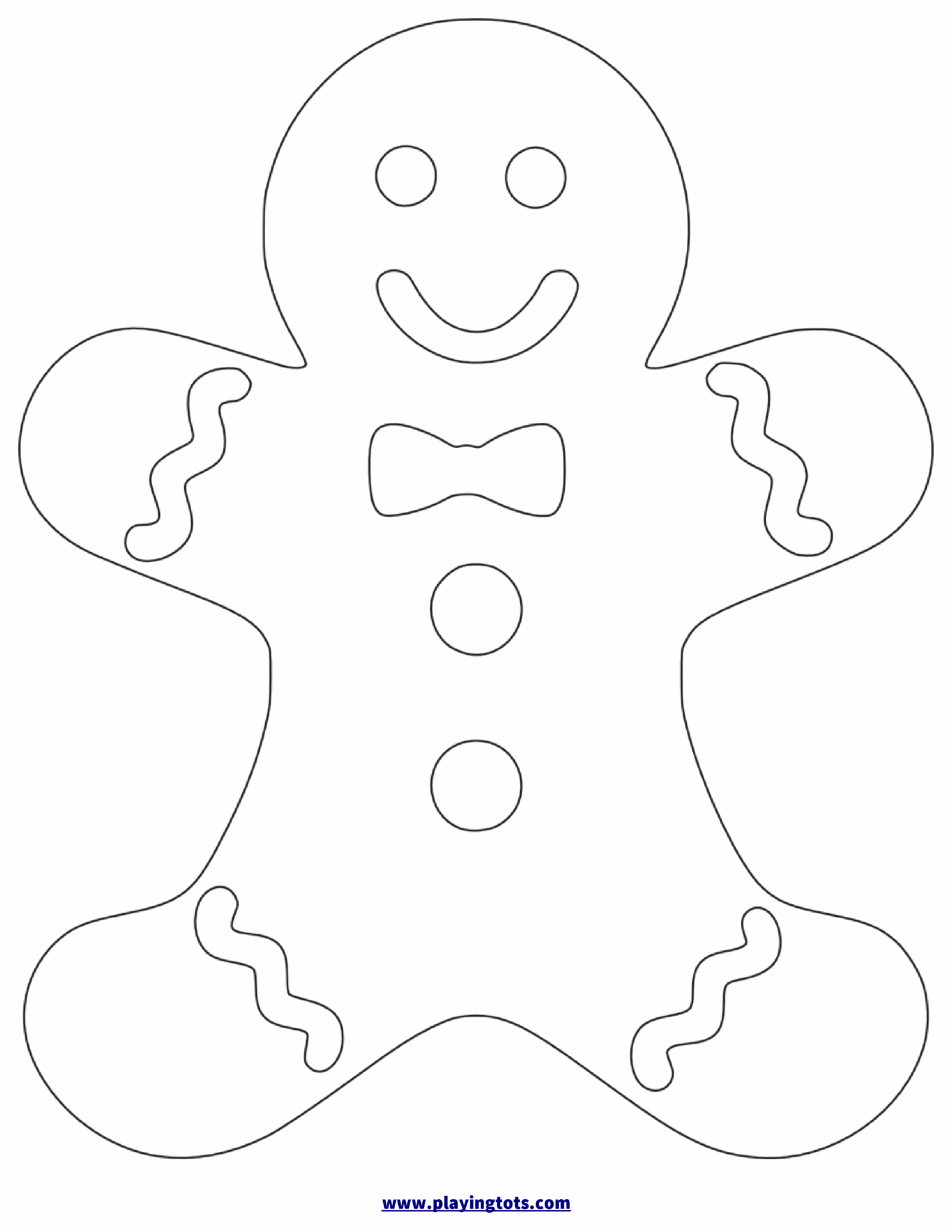 Printable Gingerbread Man Template: Create Festive Decorations Easily ...