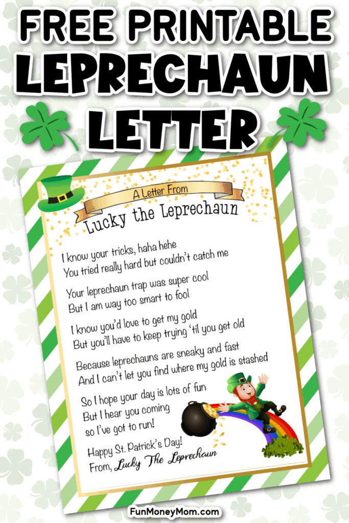 Free Printable Leprechaun Letter To Child Artofit