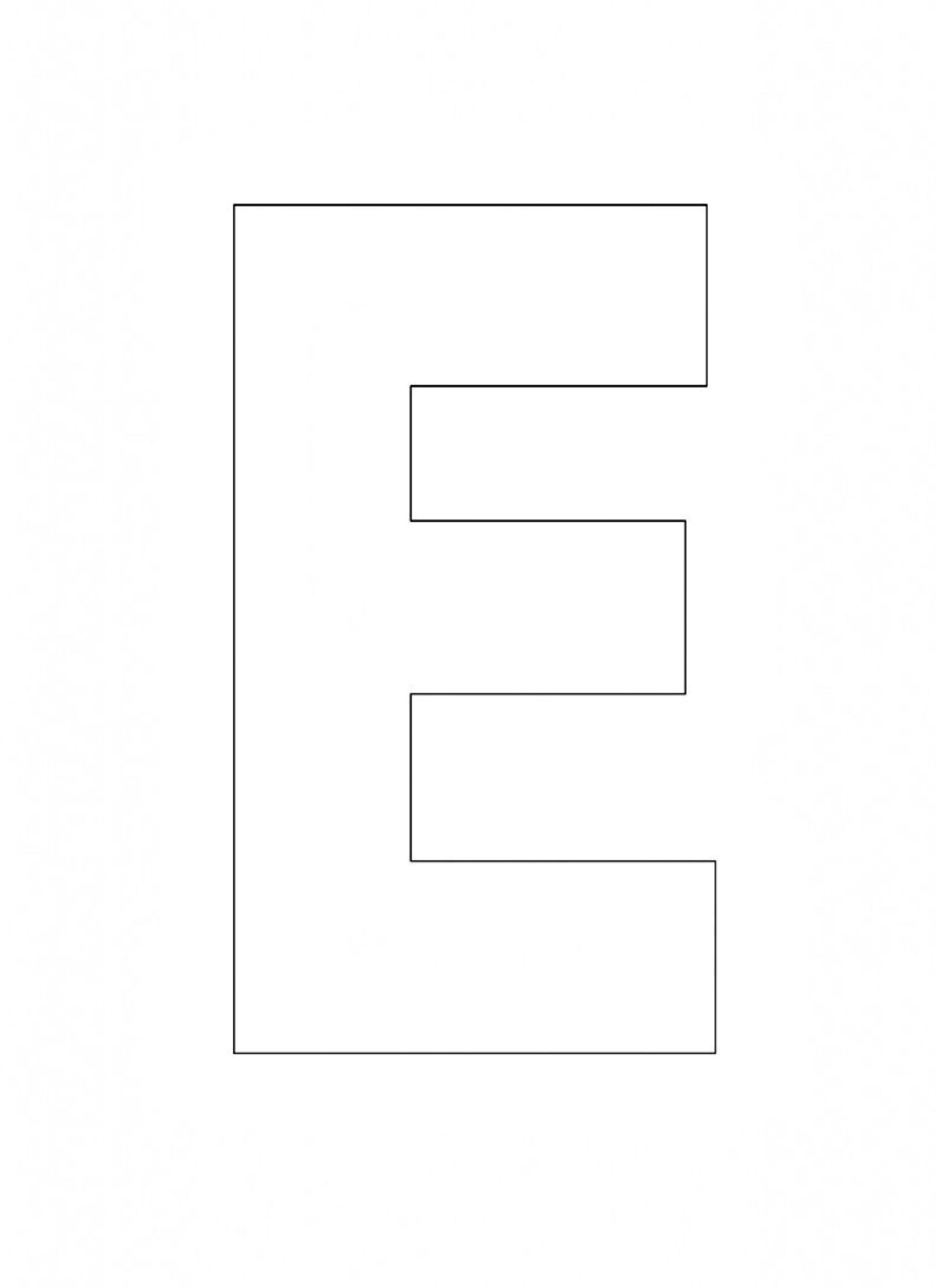 Free Printable Letter E Free Printable Letter E