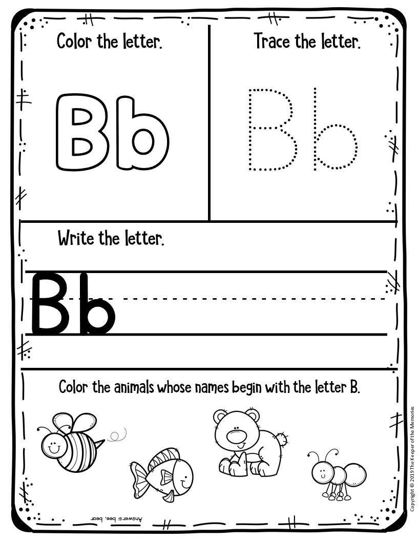 Free Printable Pre K Worksheets