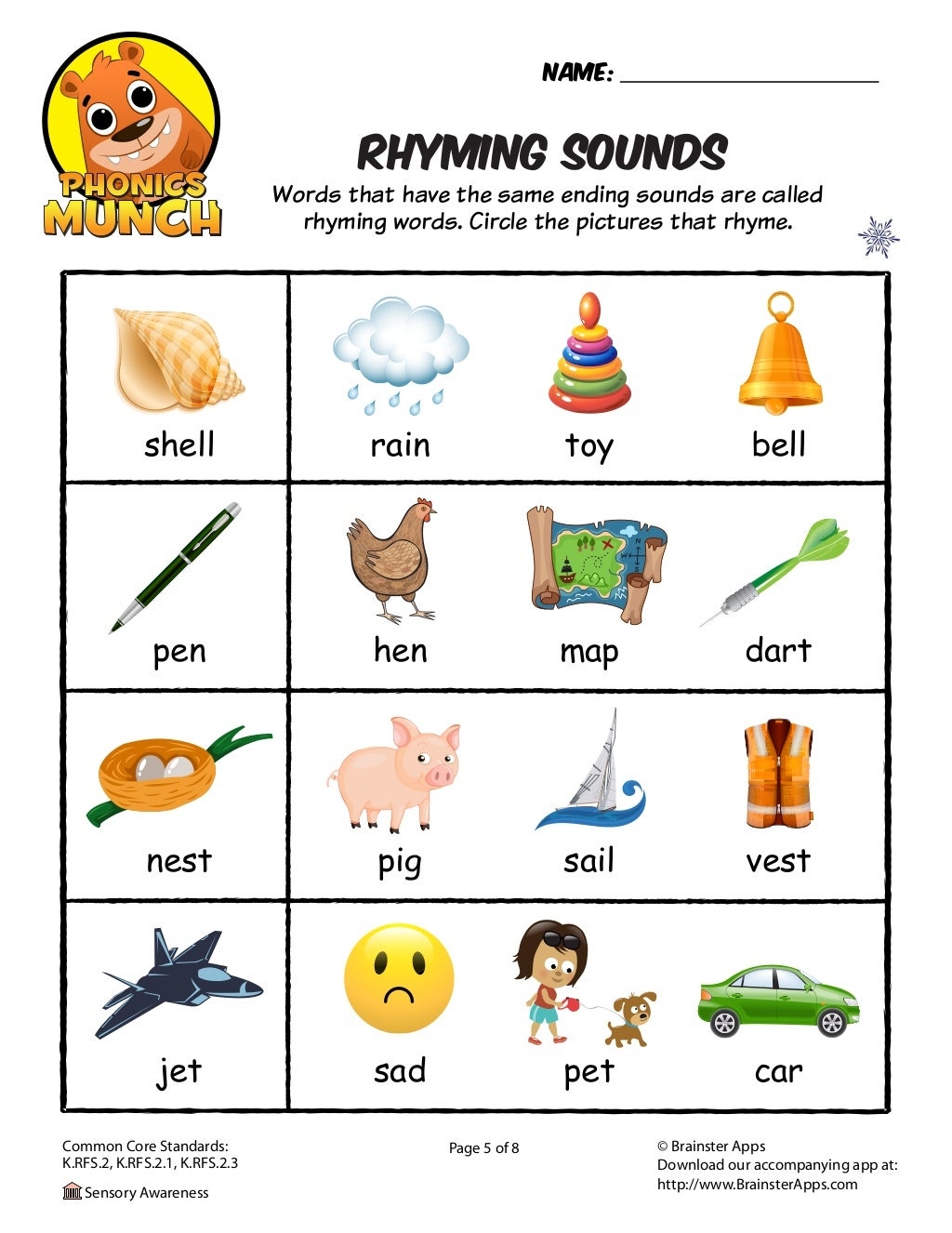 Free Printable Rhyming Worksheets Free Printable Rhyming Worksheets