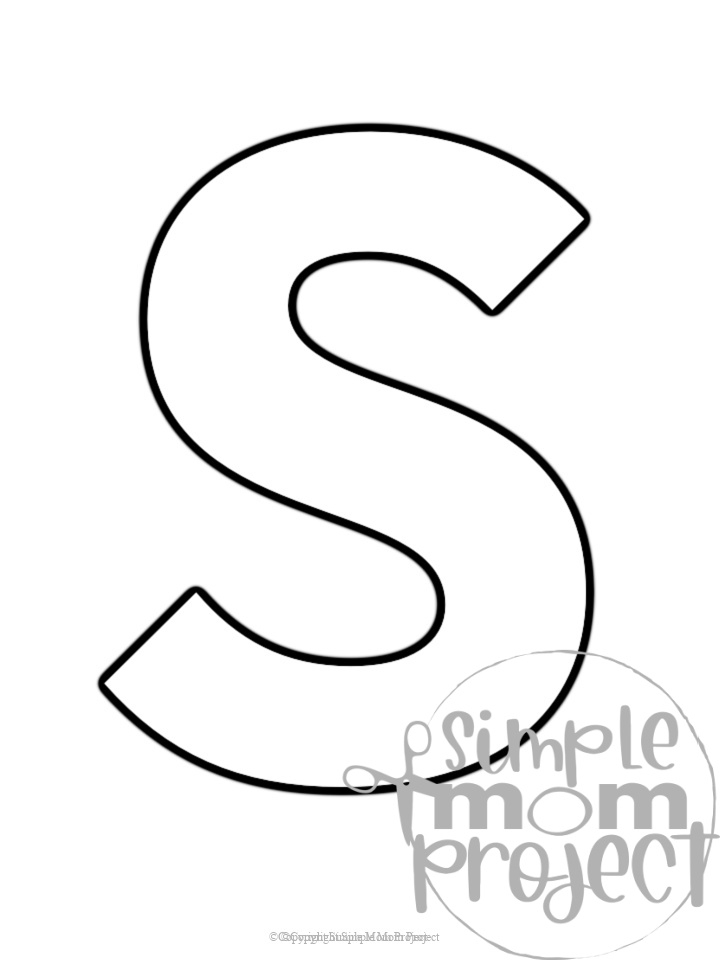 Free Printable Uppercase Letter S Template Simple Mom Project Free Printable Uppercase Letter S Template Simple Mom Project