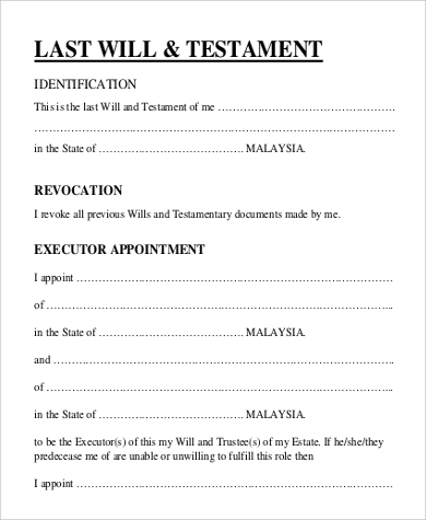 Free Printable Will Forms Gddro