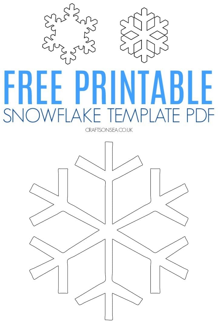 FREE Snowflake Template Printable PDF Crafts On Sea