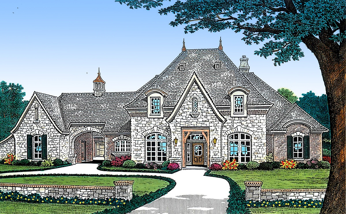French Country House Plans With Breezeway At Cheryl Underwood Blog