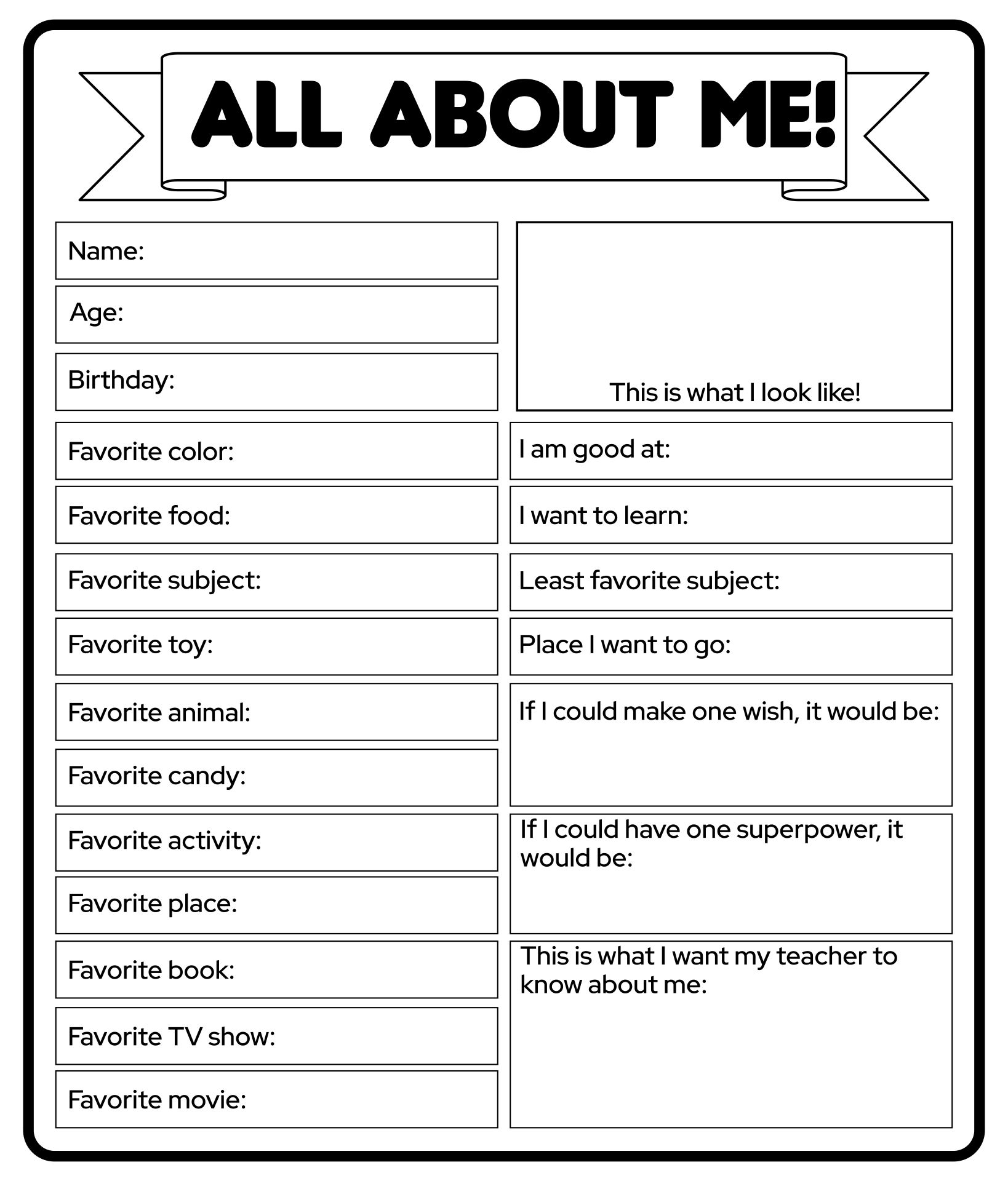 Getting To Know Me Worksheet For Adults Getting To Know Me Worksheet For Adults