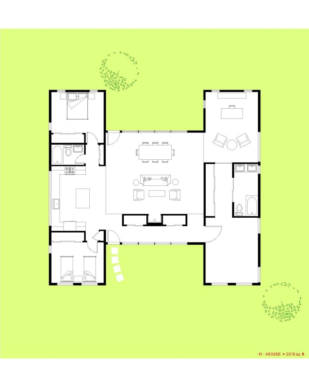 H Design House Plan