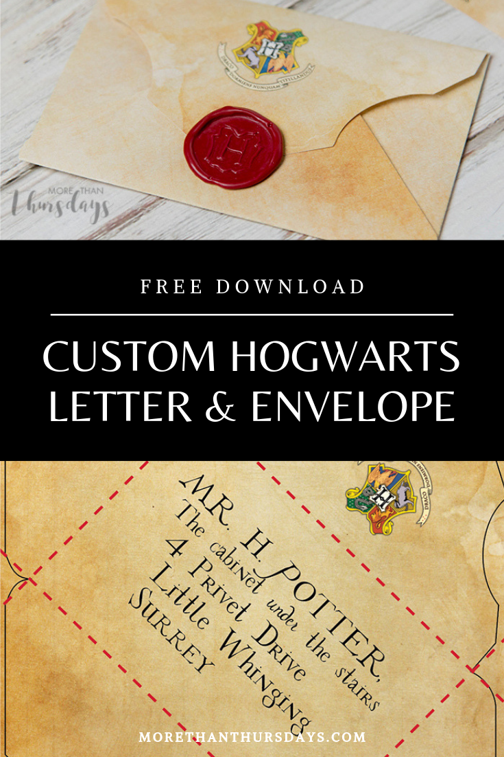 Harry Potter Printable Letter