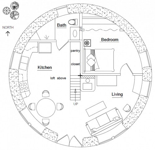 Hobbit House Plan Hobbit House Plan