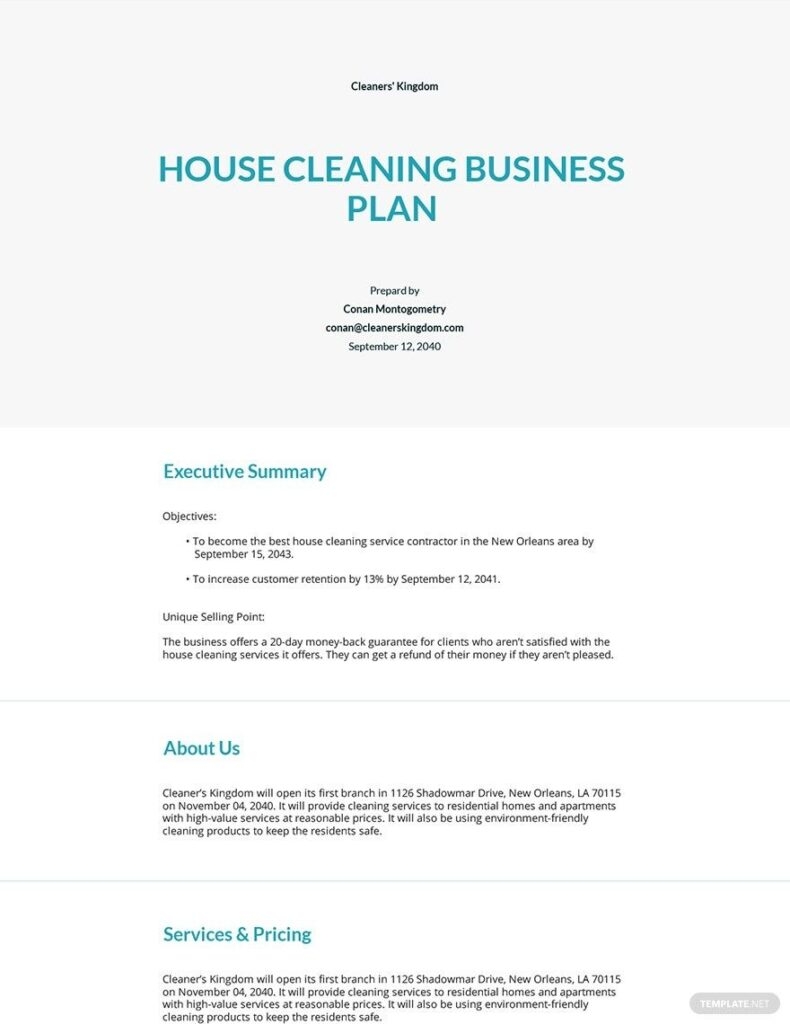 House Cleaning Business Plan Houseplans weloveprintables House Cleaning Business Plan Houseplans weloveprintables