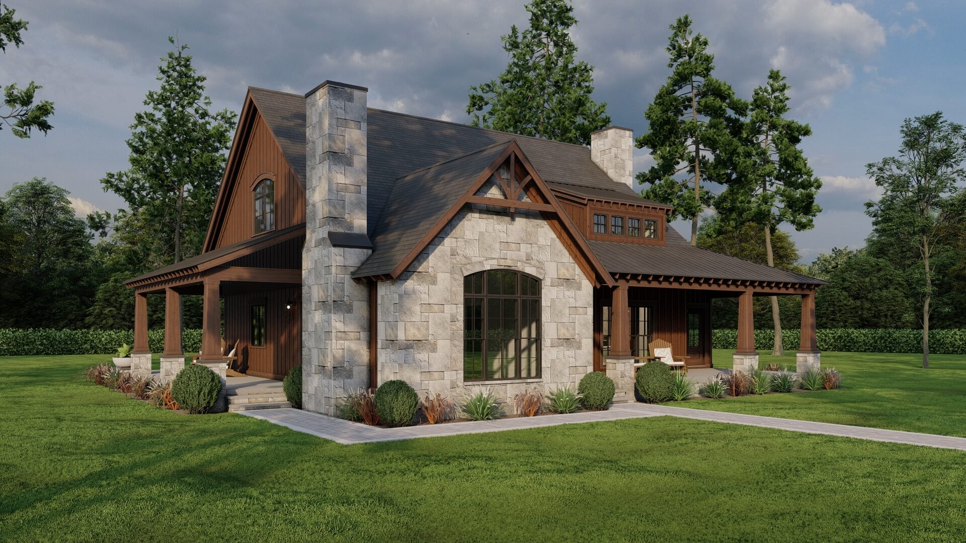 House Plan 5092 River Front Retreat Rustic House Plan