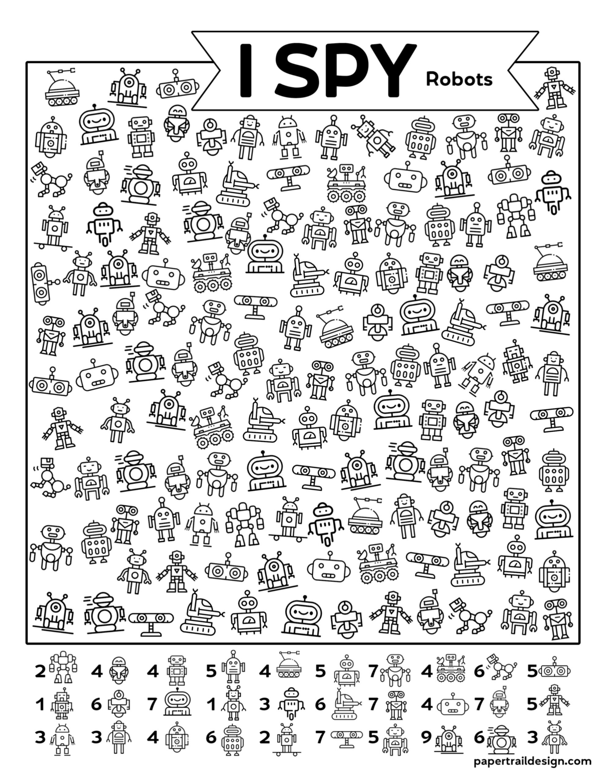 I Spy Worksheets Printable