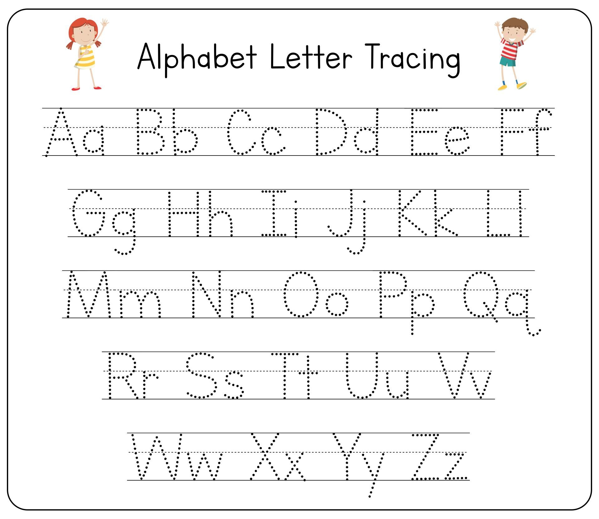 Kids Printable Alphabet Tracing Sheets