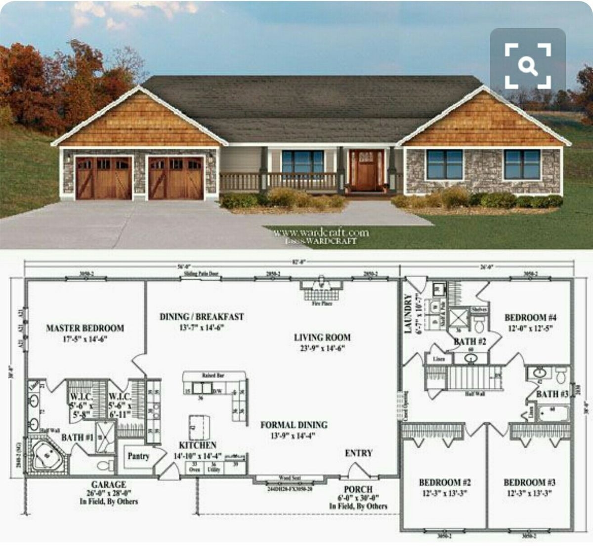 Luxury 3 Bedroom House Floor Plans For Ranch