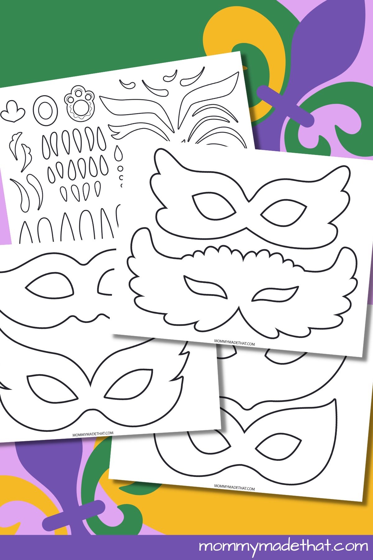 Mardi Gras Mask Template Free Printable Papercraft Te Vrogue co