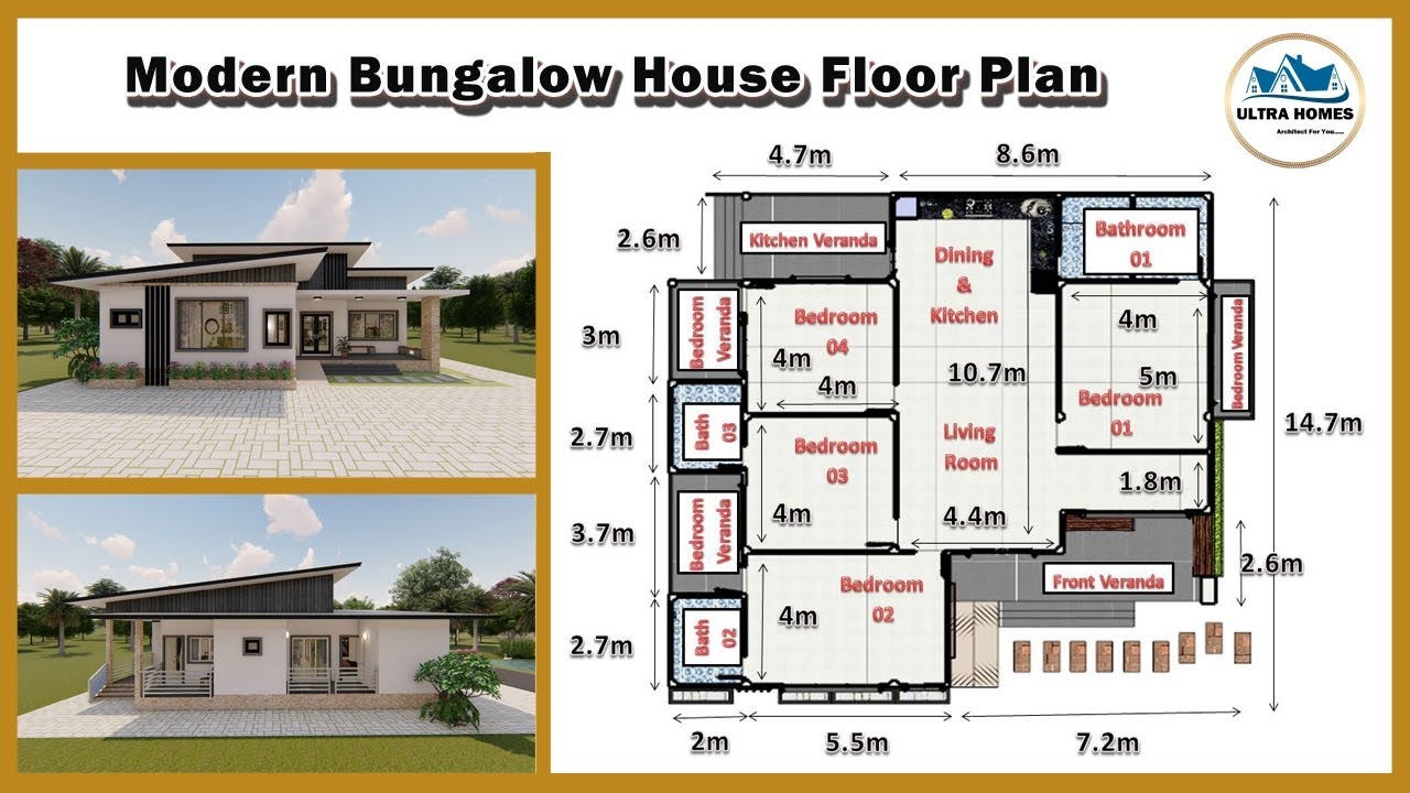 Modern Bungalow House Design With Floor Plan Floor Roma