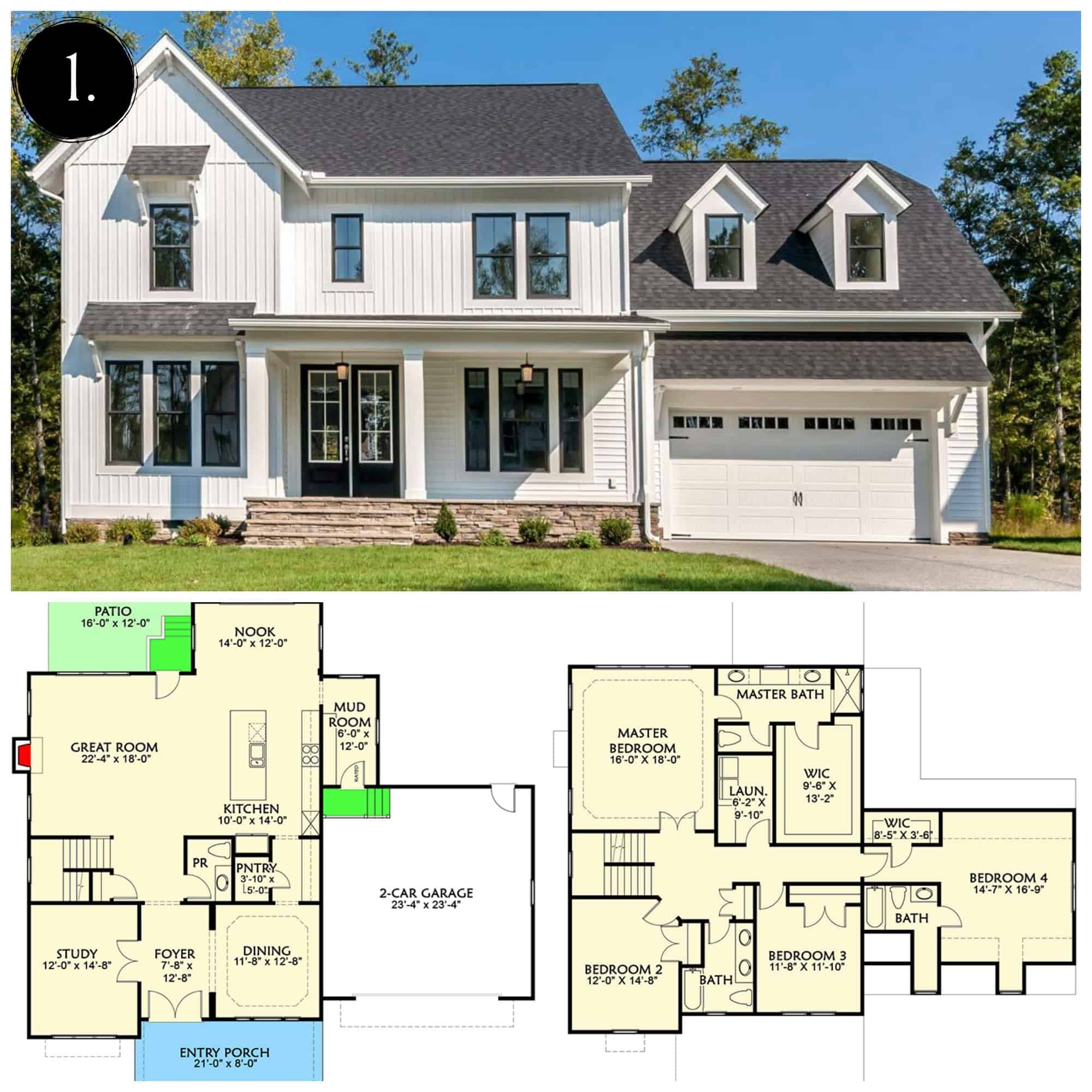 Modern Farmhouse With Open Floor Plan Image To U
