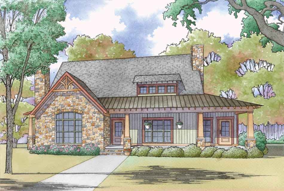 Nelson Design Group House Plan 5092 River Front Retreat Farmhouse