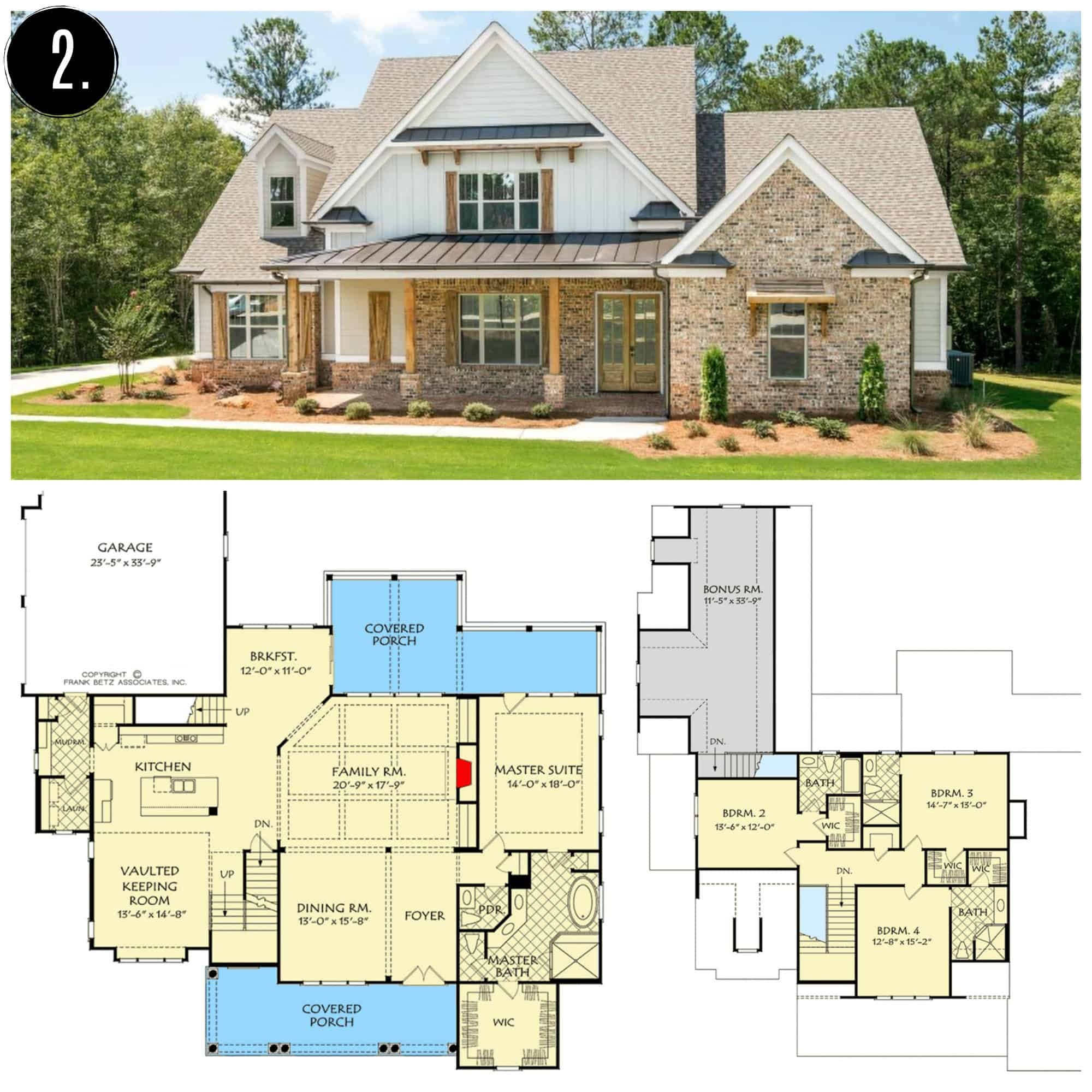 One Story Farmhouse Floor Plans
