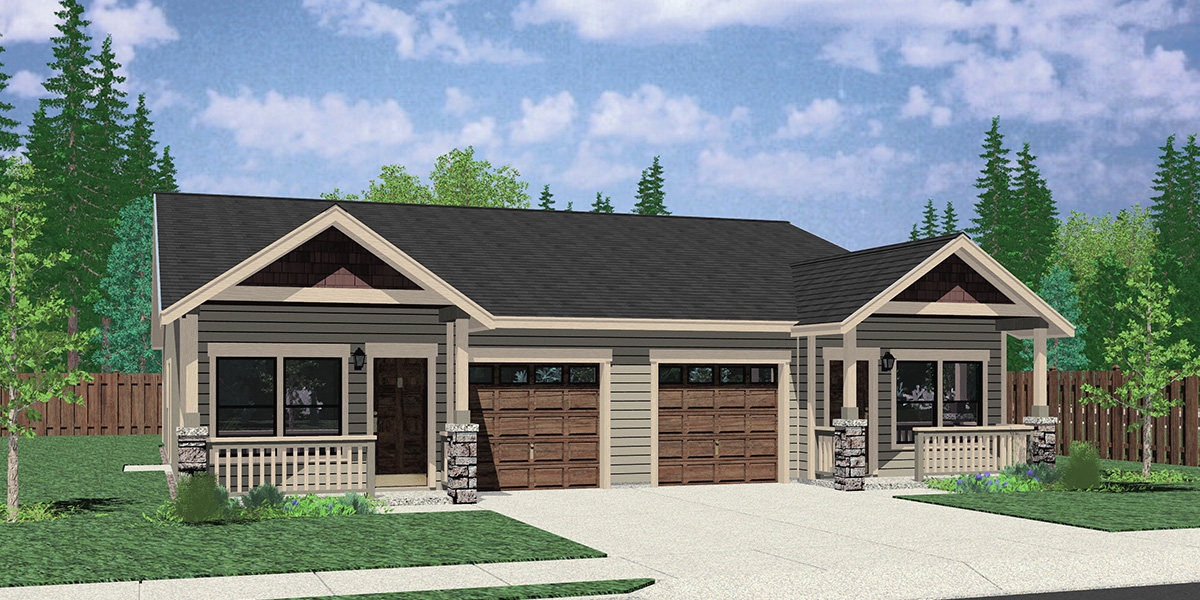 One Story Ranch Style House Home Floor Plans Bruinier Associates