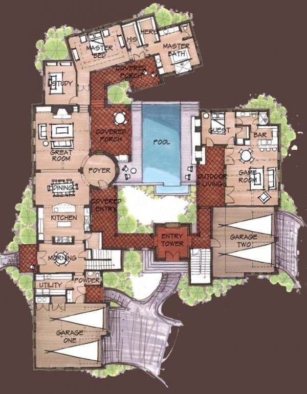 Our Favorite Hacienda Style Homesspanish Hacienda Floor Plans Our Favorite Hacienda Style Homesspanish Hacienda Floor Plans