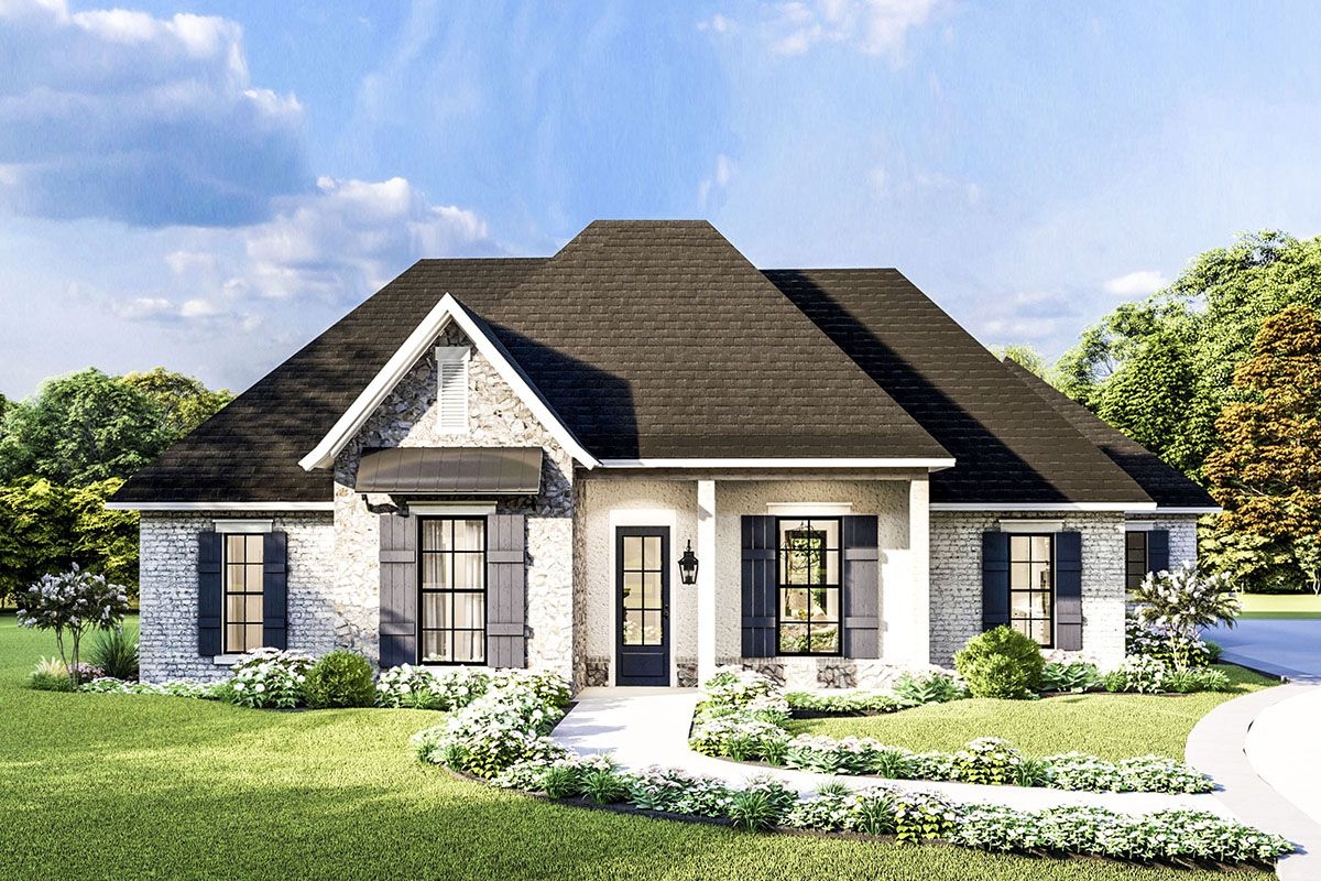 Plan 62156V Attractive One level Home Plan With High Ceilings 