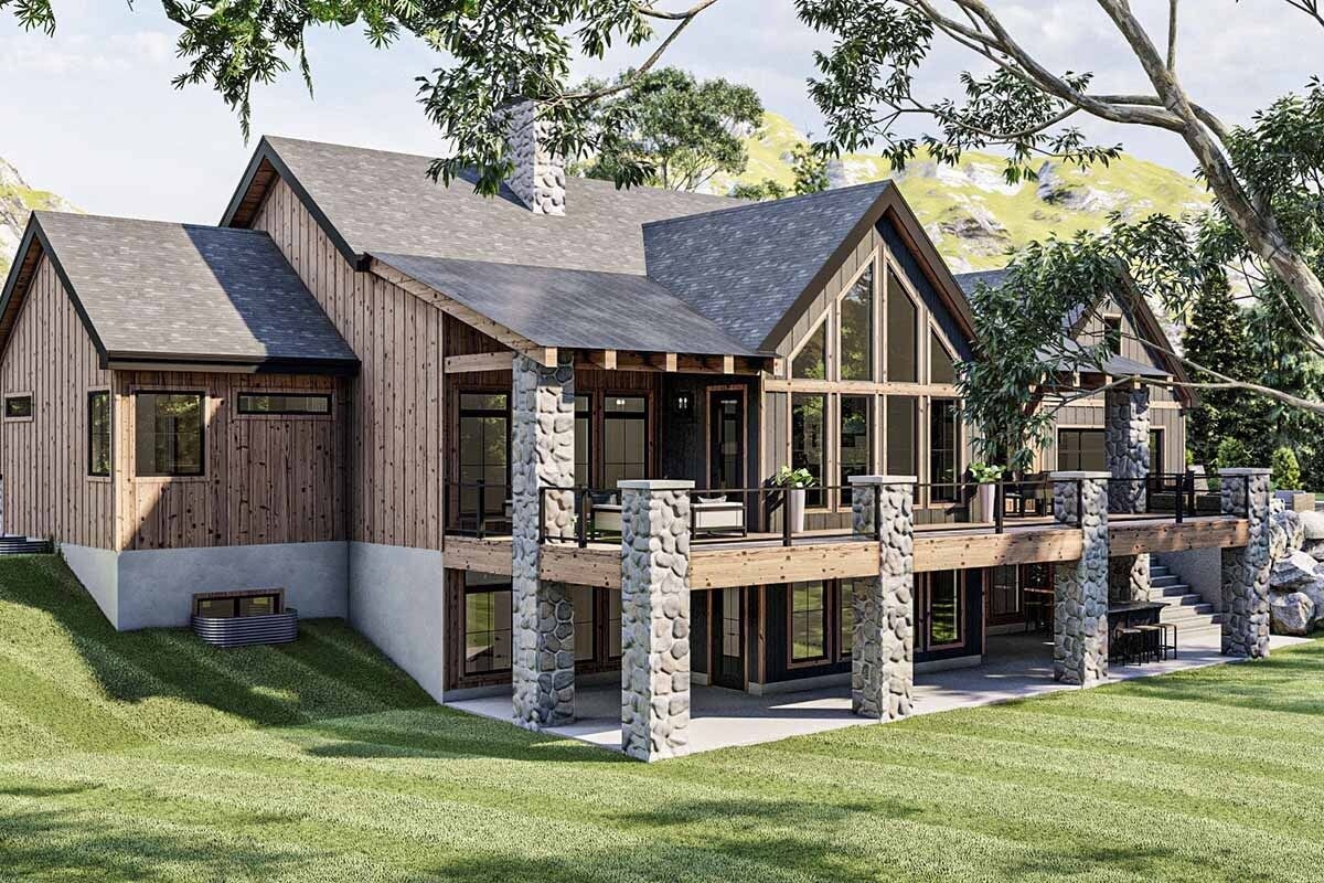 Plan 62358dj Mountain Lake Home Plan With Vaulted Great Room And Pool Plan 62358dj Mountain Lake Home Plan With Vaulted Great Room And Pool