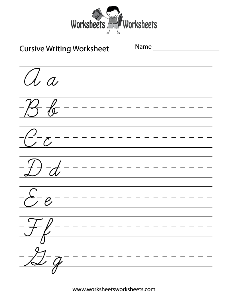 Practice Cursive Writing Worksheet Free Printable Educational Worksheet Practice Cursive Writing Worksheet Free Printable Educational Worksheet