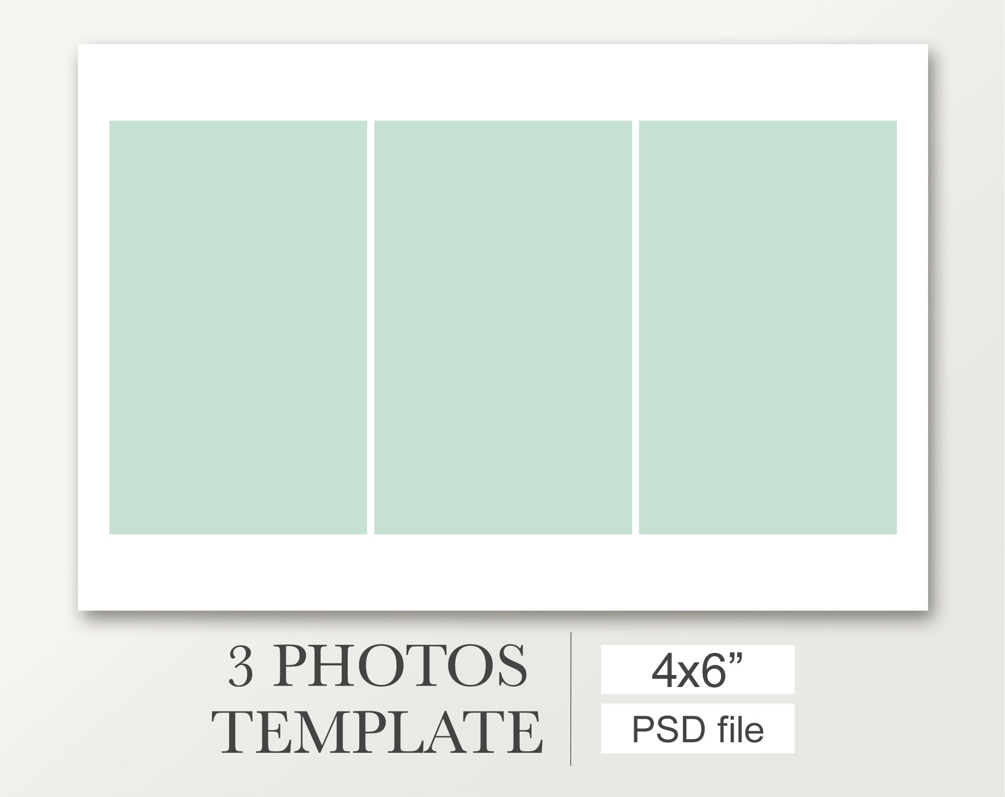 Printable 4X6 Photo Template