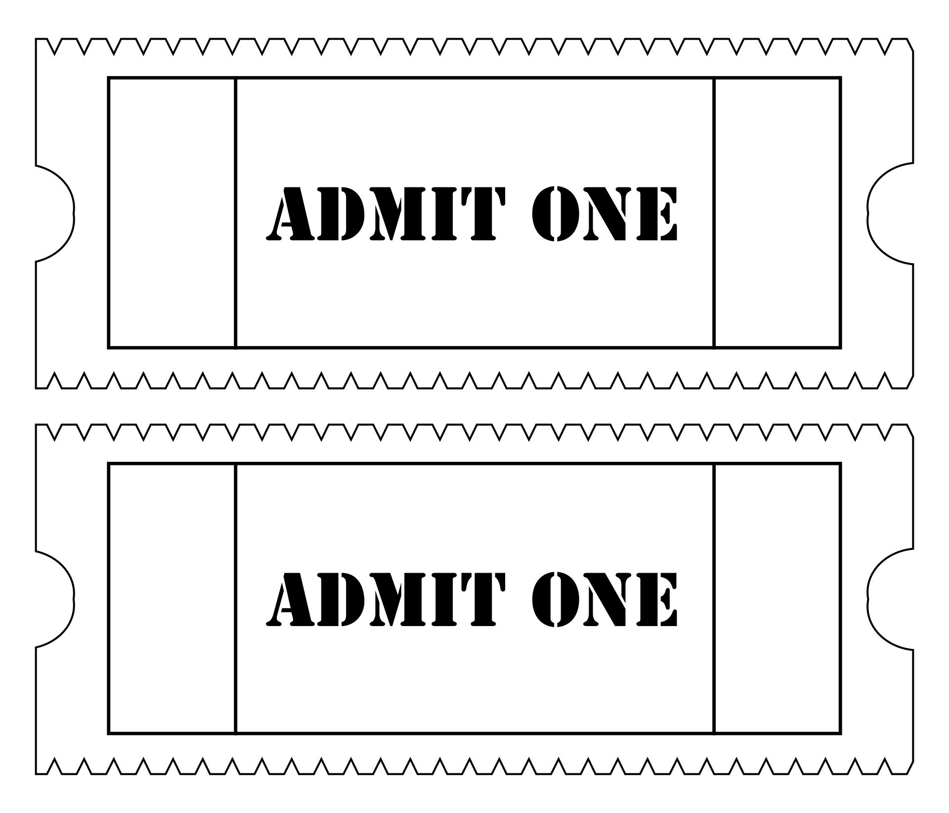Printable Admission Ticket Template Printable Free Templates Printable Admission Ticket Template Printable Free Templates